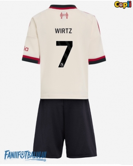 Liverpool Florian Wirtz #7 Echipament de Fotbal Replică 2025-26 Copii Deplasare (+ Șorturi)